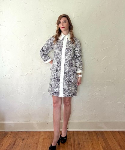 Vtg 1960s mod black - vtg,