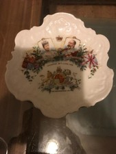Commemorative plate: King Edward VII & Queen Alexandra 1902 Coronation, antique