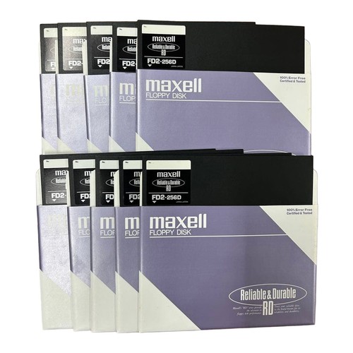 10x maxell floppy disks - floppy,