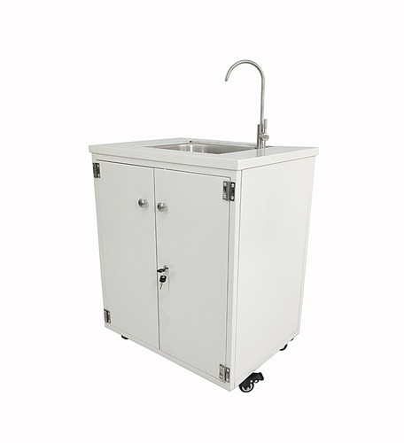 Steel cabinet portable sink - steel,