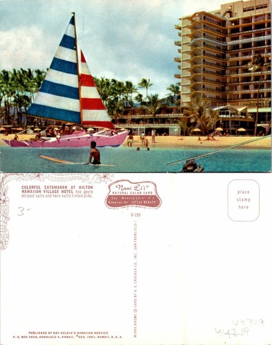 Colorful catamaran hilton - colorful,