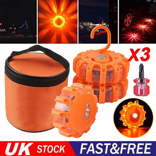 Car breakdown road safety - 3x,