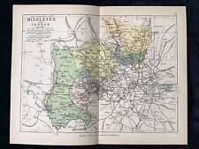 MIDDLESEX, Antique County Map