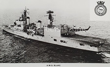 British Royal Navy HMS Blake C99 Tiger-class cruiser Ship Photograph 5.5x3.5"