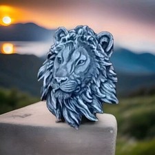 Concrete Garden Lion  Head