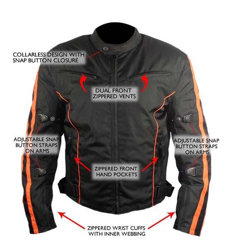 Mens black and orange fabric - mens,