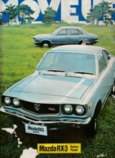 1973 MAZDA RX-3 ROTARY Large Format 4p Brochure. Fair Condition