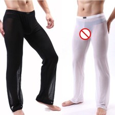 Male Pants Summer See Through
