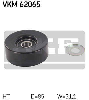 Tensioner pulley ribbed - pulley,, v-ribbed