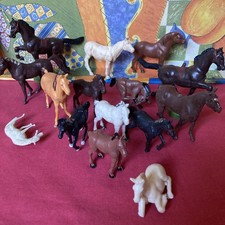 Bundle Of Vintage Toy Farm / Animals Figures - Horses, Toy Horses, Vintage Horse