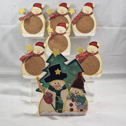 Christmas snowman coasters - coasters, &