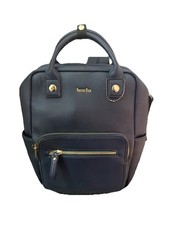 Navy Blue Leather Boscha Small