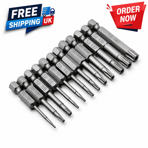 11pcs long reach torx star - long,