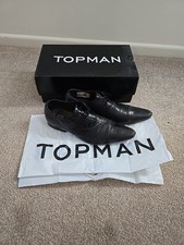 Topman Black Shoes, Used But