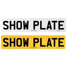 Show Plates - Front & Rear