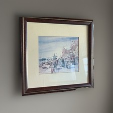 A Faye Whittaker Print of Brighton Sea Front From Original Water Colour Framed