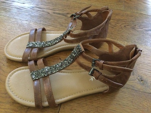 Next girls sandals brown with - next, -brown