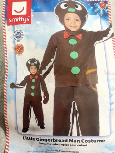 Smiffys unisex gingerbread - gingerbread, man