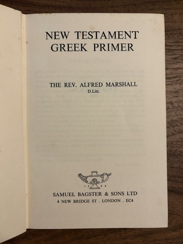 New testament greek - new, primer