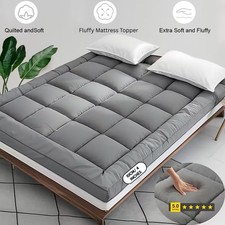 10CM GREY MATTRESS TOPPER
