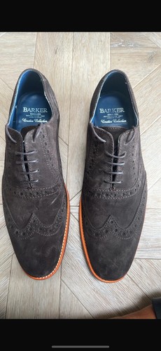 Barker england brown suede - barker,
