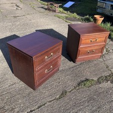 Pair of G plan Mahogany 2 draw