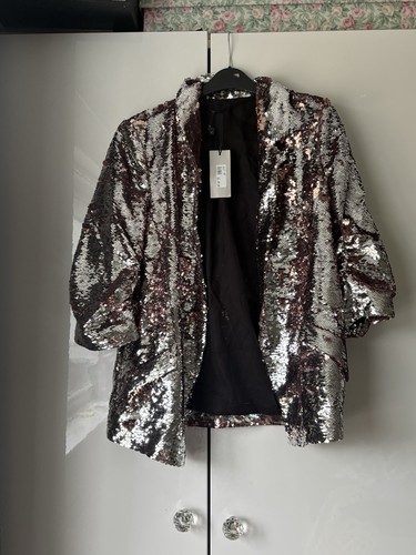 Gold sequin blazer - sequin,