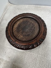 Vintage Carved Rosewood Plate