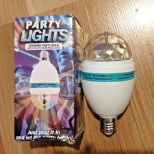 Party disco light - e27 screw fit - NEW tatty retail box