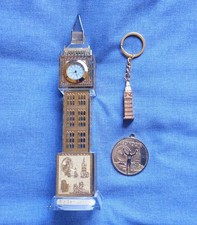 London Souvenir Bundle - Big Ben Tower, Keyring and Landmarks Medal