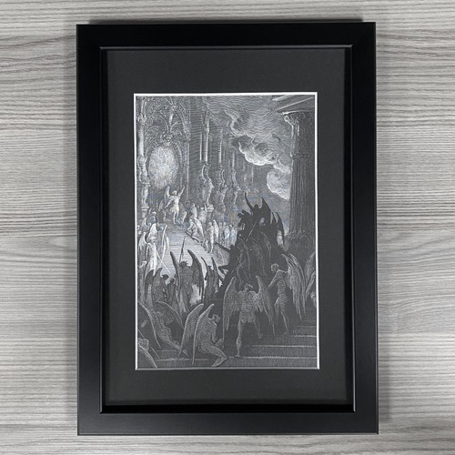 Gustave dore framed - art., satan