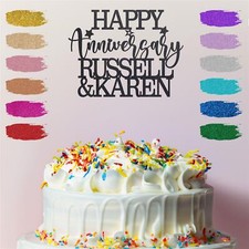 Happy Anniversary Cake Topper