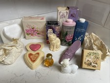 Collection Of Vintage Avon Soap Talc & Fragrance Moonwind Honeysuckle Roses Rose