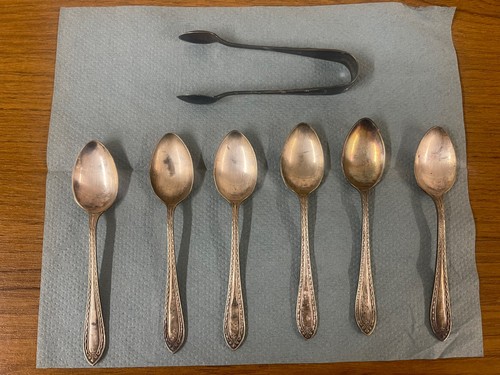 Set vintage epns spoons - of,