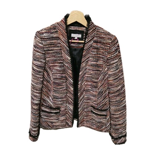 Per una tweed jacket - una,