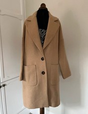 Women’s Camel Oversized Mid Length Coat Zara