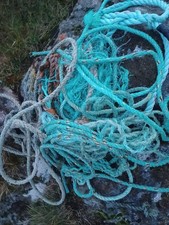 Mixed sea worn fishermans rope beach nautical craft 2kg