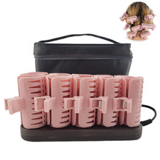 10Pcs Hair Rollers Tube Heated