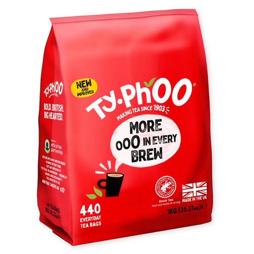 Typhoo black tea - black, bags,