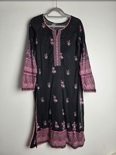 Black Floral Pakistani Indian