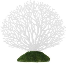 Artificial Bright White Marine Sea Fan Decoration For Aquarium Fish Tank