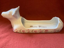 Butter dish in the shape of a cow - French Apilco Porcelain