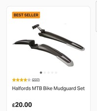 Halfords MTB mudguard Set