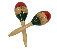 Bryce Wooden Maracas (23cm) - Handcrafted Percussion Instrument Pair