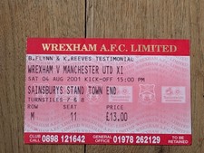 TICKET 2001/02 Wrexham v