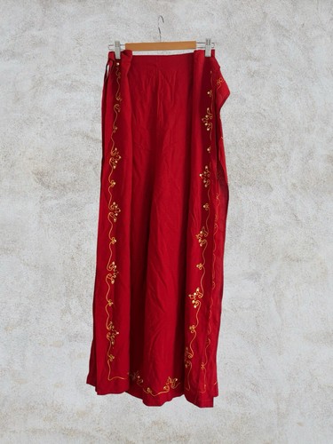 Red pallazo trousers gold - red,