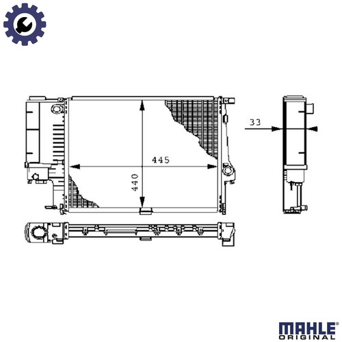 Radiator engine cooling 239 - radiator, cr