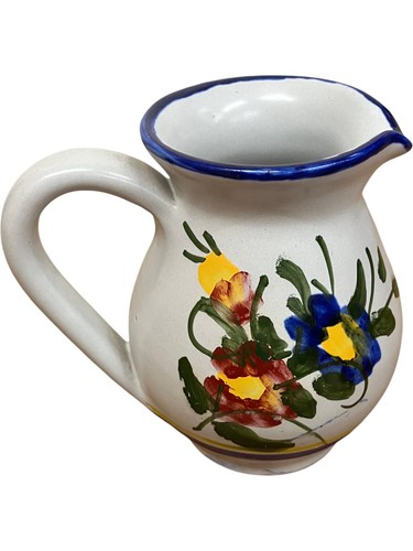 Handmade floral ceramic jug - handmade,