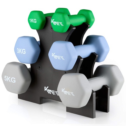 Fit neoprene dumbbell set - dumbbell,