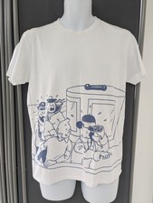 Official Tintin and Captain Haddock T-Shirt M Moulinsart Belgium Good Used Cond